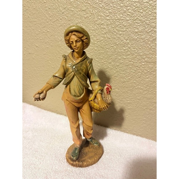 Vintage Fontanini Depose Italy Issac with Chicken and Eggs - Picture 1 of 4